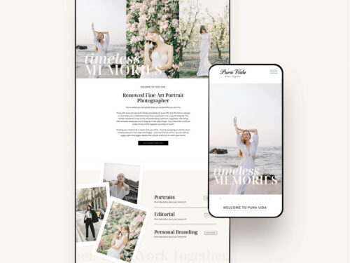 Pura Vida Showit Website Template
